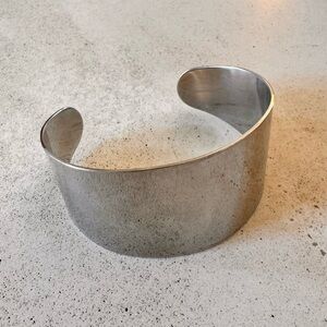 Milor Italy Stainless Steel Wide Cuff Bracelet